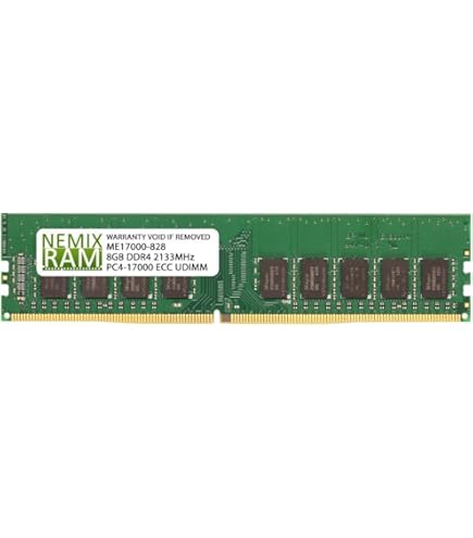 Dell 8GB Certified Memory Module - 2Rx8 DDR4 UDIMM 2133MHz ECC P/N